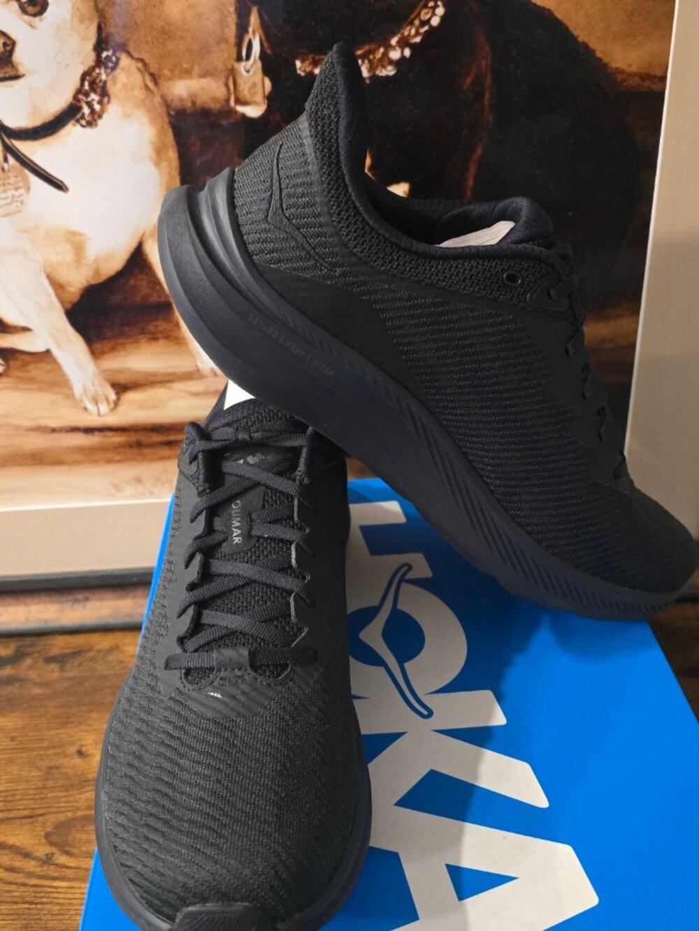 Hoka One One Solimar Triple Black Men’s Size 13 Running Shoes 1123074-BBLC NEW